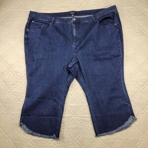 studio park raw‎ hem capri blue jeans size 30WP nwt
